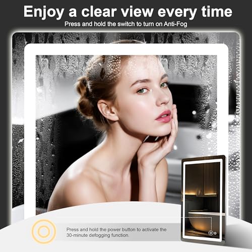 TRAHOME 36"x24" LED Bathroom Vanity view 2