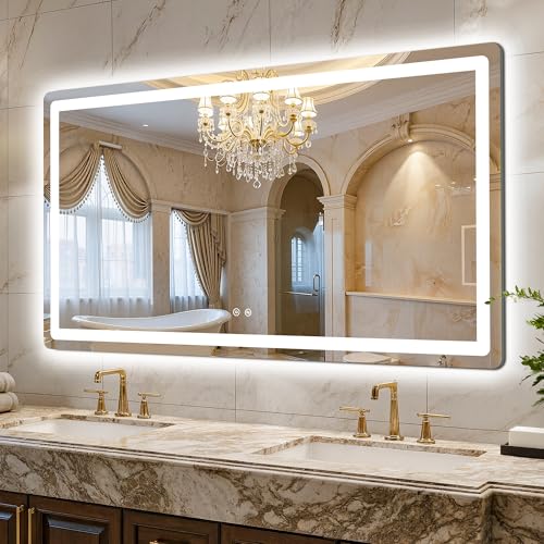 LAWADA LED Bathroom Mirror 55"x30"