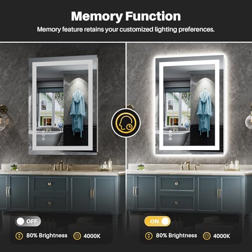 Briivue 24x32 Inch LED Bathroom view 5