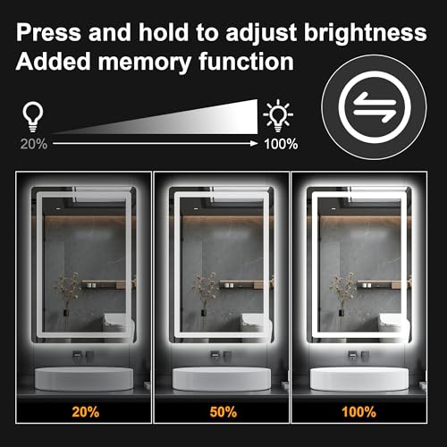 TRAHOME 36"x24" LED Bathroom Vanity view 5