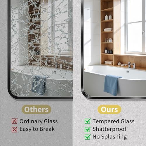Koonmi Bathroom Mirror 30X36 Inch view 4