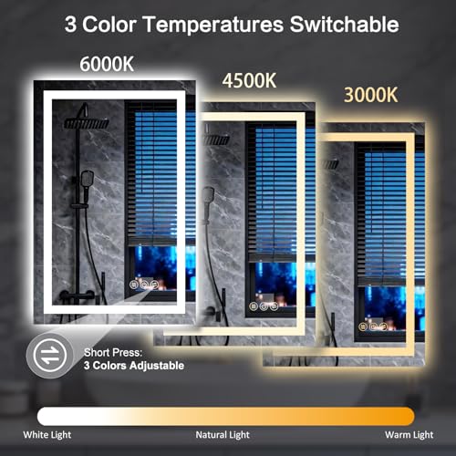 Clarityon 24"x 32" LED Bathroom view 4