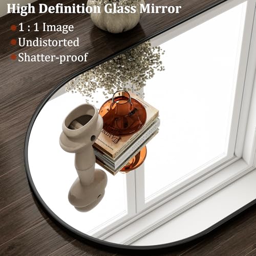 HARRITPURE 20"x30" Arched Bathroom Mirror view 3