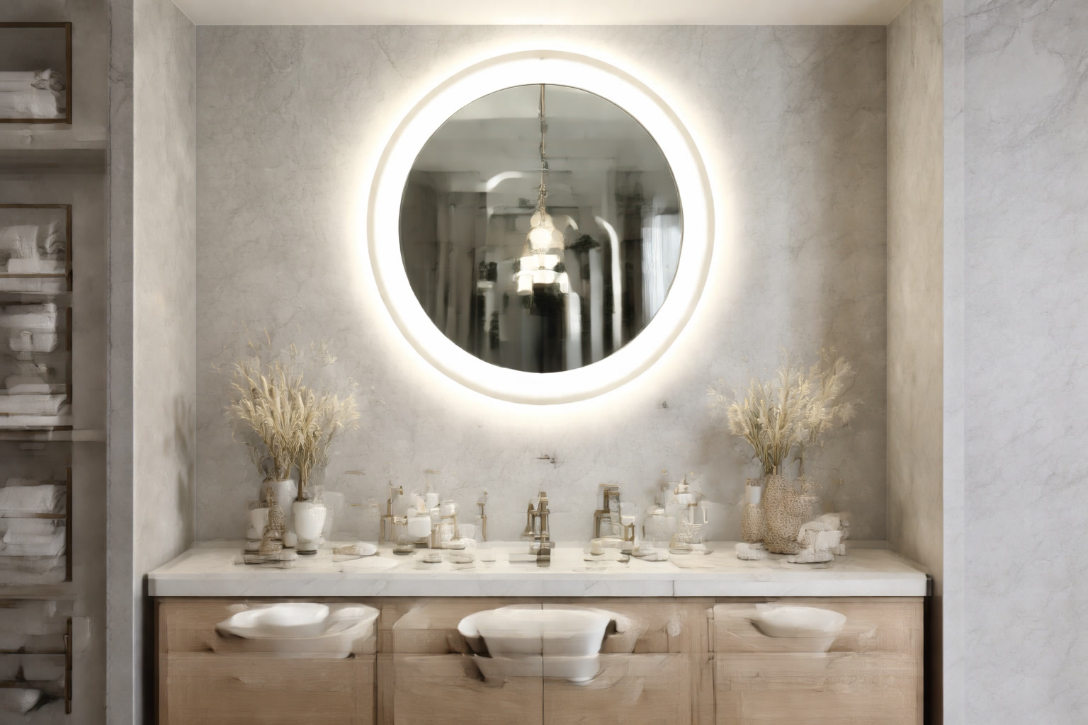 Umbra Hub 18-inch Round Mirror