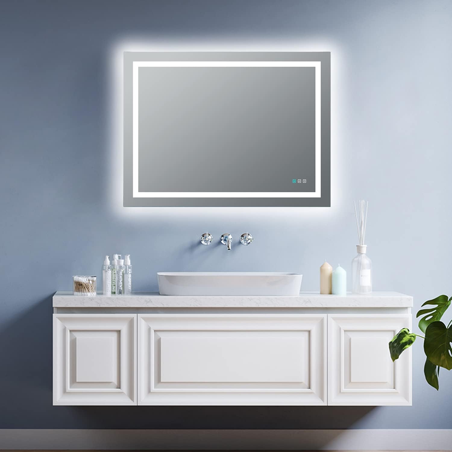 TOOLKISS 48x36 LED Bathroom Mirror